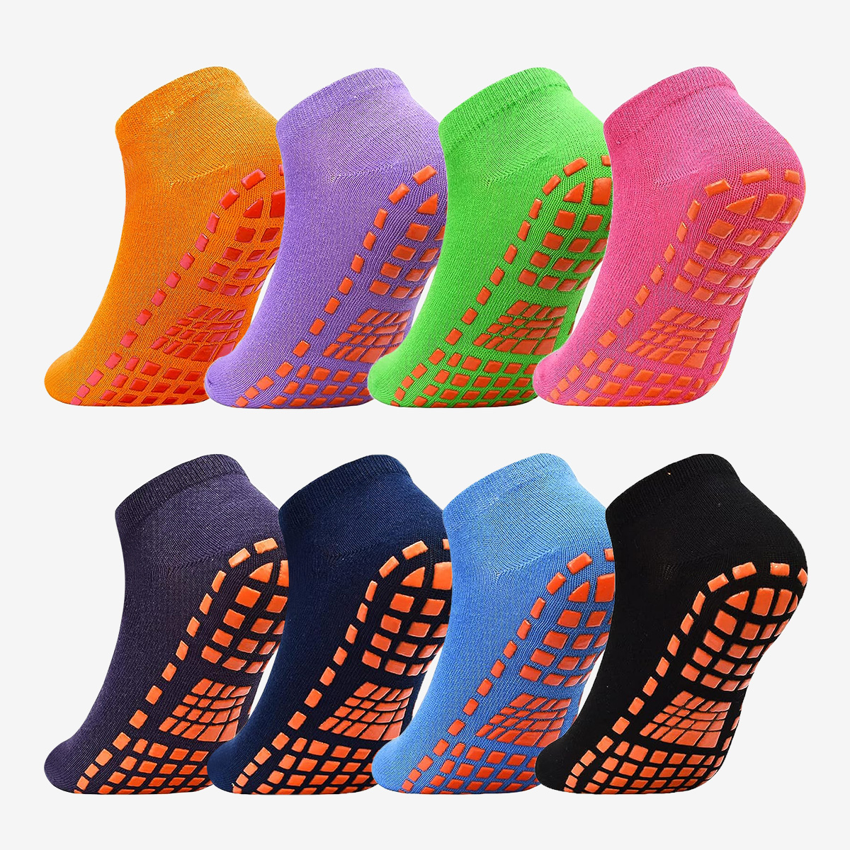 Trampoline Park Sock - 1/4 Pairs Unisex Silicone Non Slip