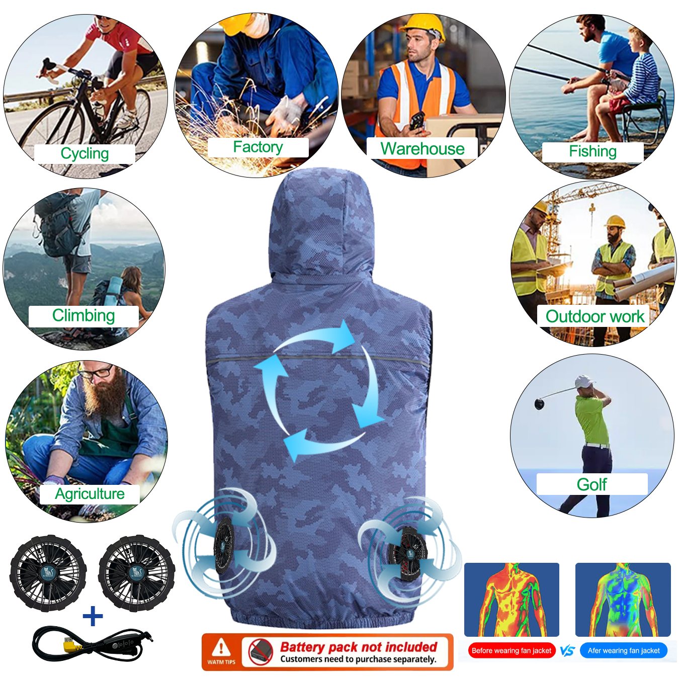 Summer Sport 12V/5V Fan Air Co - Outdoor Sport Jacket Women'S review and price