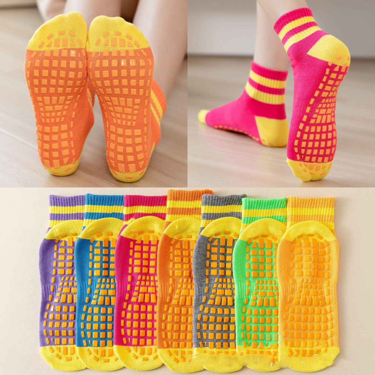 10 Pairs Pack Trampoline Socks - Trampoline Park Sock review and price