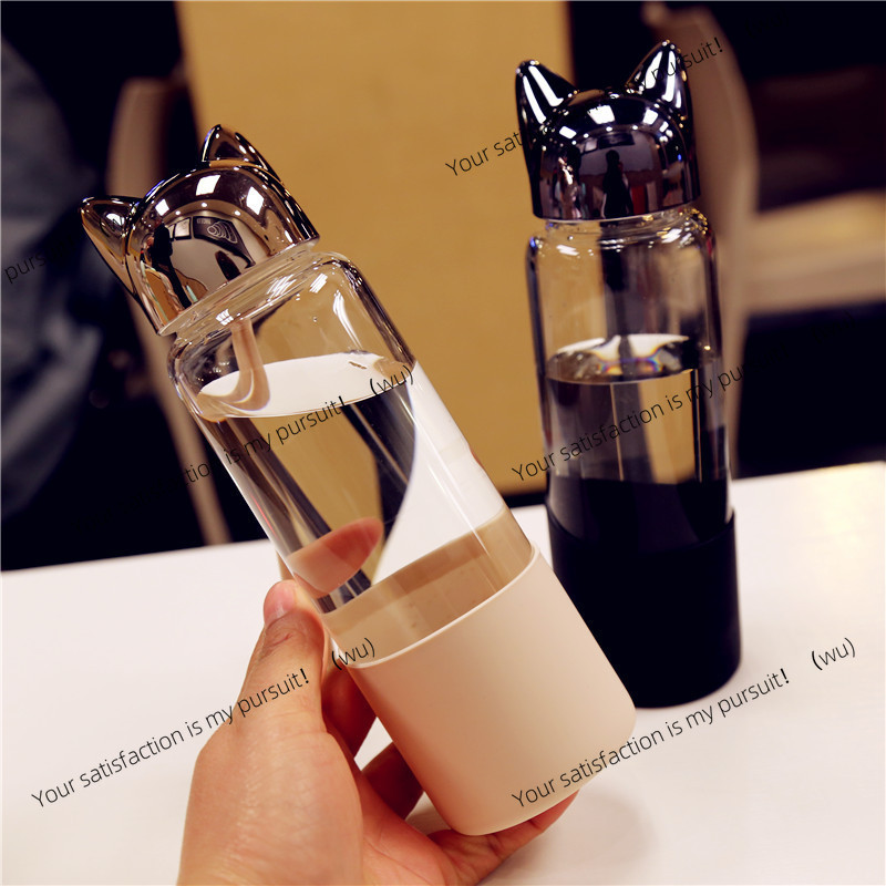 350ML Portable Transparent  Gl - Outdoor Sport Glass Water Bottle review and price