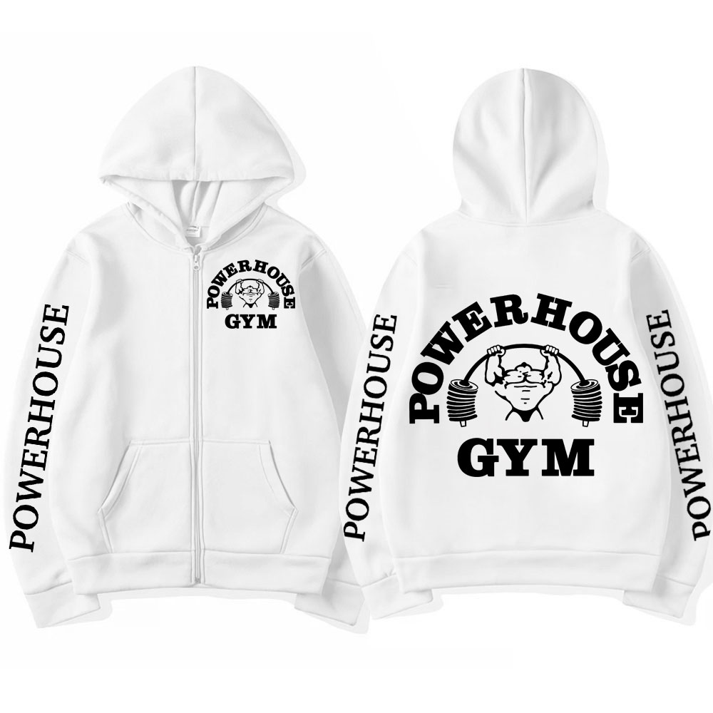Powerhouse Gym Logo Zipper Hoo - Outdoor Sport Hoodie review and price