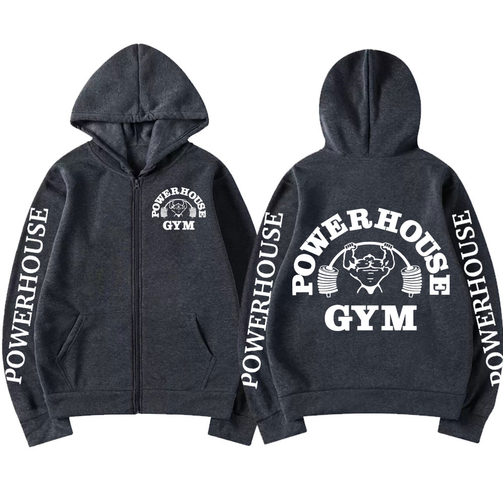 Powerhouse Gym Logo Zipper Hoo - Outdoor Sport Hoodie review and price