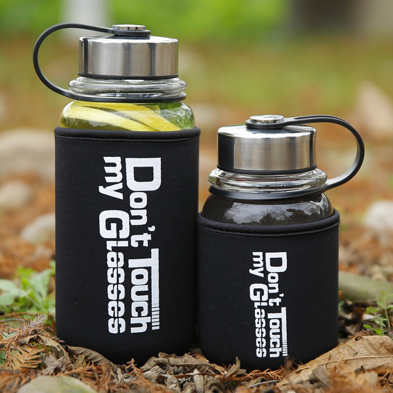 Portable 1000ml Glass Sports W - Outdoor Sport Glass Water Bottle review and price