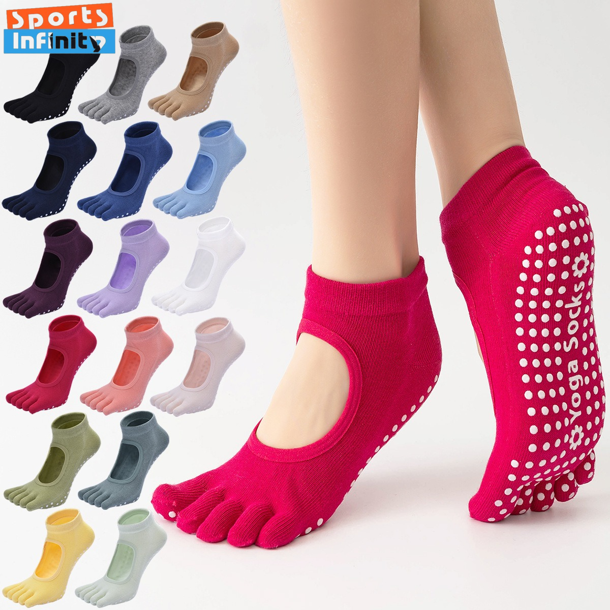 Lady Five Finger Backless Yoga - Trampoline Park Sock review and price