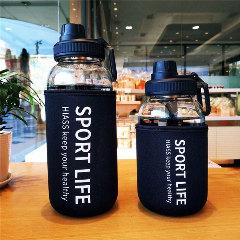 700ml/1000ml Large Capacity Po - Outdoor Sport Glass Water Bottle review and price